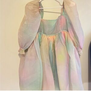 Selkie- Rainbow Puff Dress- Size M